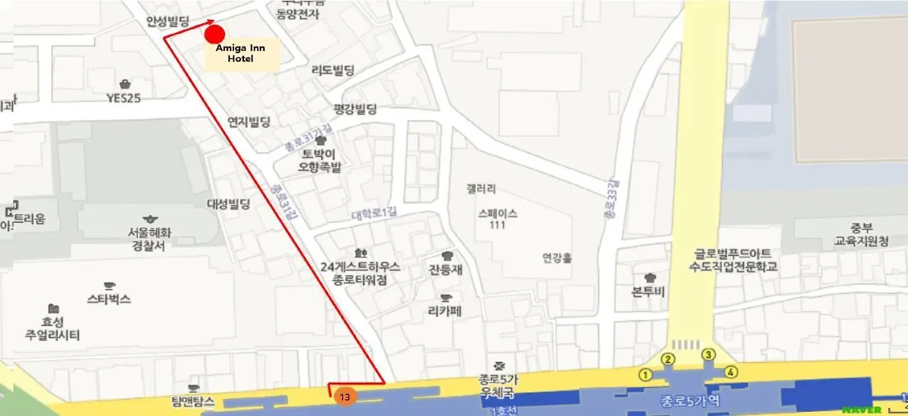 Amiga Inn Seoul Hotel 3*,
